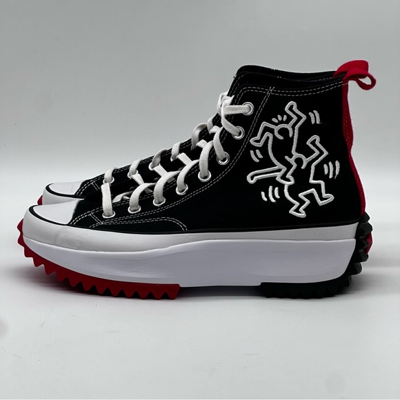 Converse X Keith Haring Run Star Platform Sneakers. Size 10.5 - Picture 4 of 10